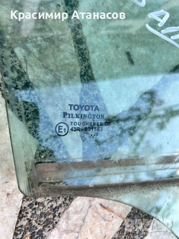 Странично стъкло задно дясно за Тойота Авенсис T27 седан. 2009-2014г, снимка 4 - Части - 52239047