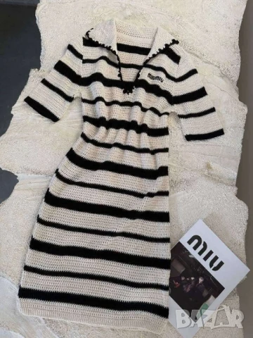 рокля плетиво miu miu , снимка 2 - Рокли - 50950339