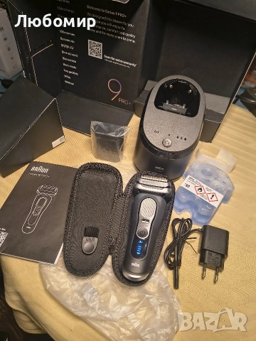 Електрическа самобръсначка Braun Shavers Series 9 Pro+ за мъже, мокро и сухо бръснене, 5+1 , снимка 4 - Електрически самобръсначки - 53205255
