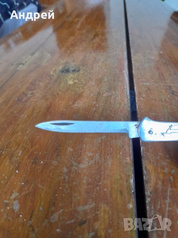 Стар джобен нож,ножче,ножка П.Денев, снимка 5 - Други ценни предмети - 35296307