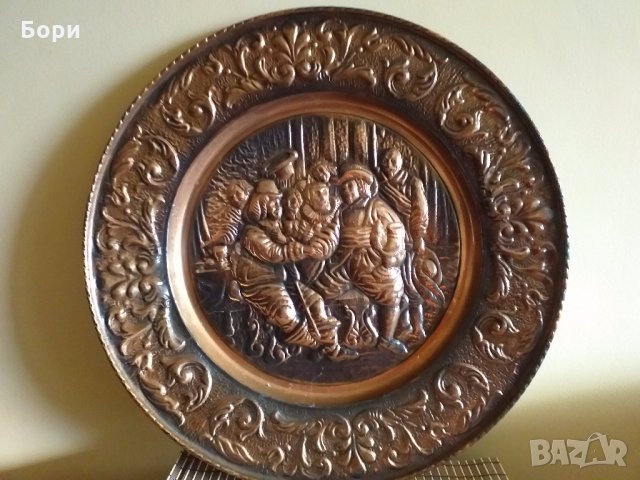 Голям  шведски плакет 60см диаметър, снимка 2 - Картини - 27594844