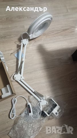 Лед лампа с лупа за бюро. Козметична лампа с лупа лесен монтаж универсален , снимка 18 - Друго оборудване - 39546564