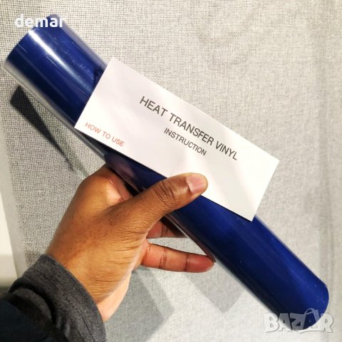 Ролка винилова лента за декорация на текстил, синя, 30 см х 6 м, снимка 8 - Други - 43340039