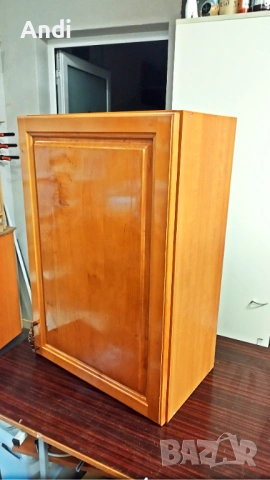 Кухненски шкафофе горен ред с врати от масив цвят череша 80/50 - 54/32см, снимка 2 - Кухни - 53091150