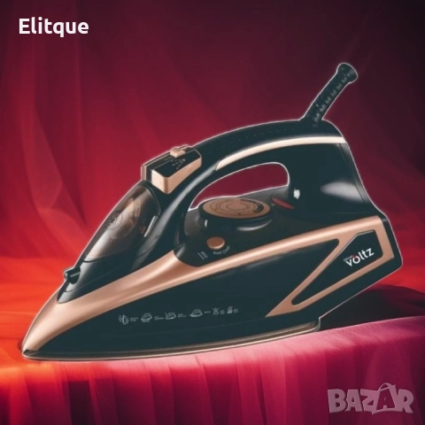 Ютия Voltz, 3000W, 420мл., Керамична плоча, Черна със златно, снимка 4 - Други - 52862516