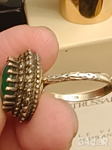 Антикварен сребърен лот смарагди цирконий рубин, снимка 14 - Бижутерийни комплекти - 50037694