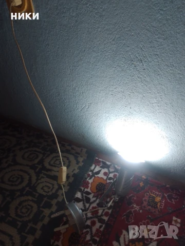 нощна лампа с копче изк.вкл, снимка 3 - Лампи за стена - 50647853