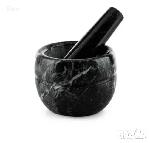 Хаванче мраморно Ø8.9xH 8ст, цвят:  бежово, светло сиво, черно, бяло, снимка 17 - Декорация за дома - 48554649