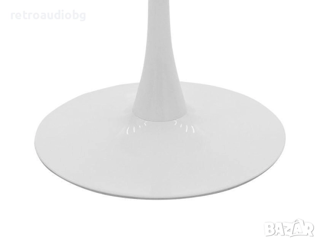 Кръгла трапезна маса БАЛОУ 2 Ф120 цвят бял мрамор, снимка 4 - Маси - 52800807