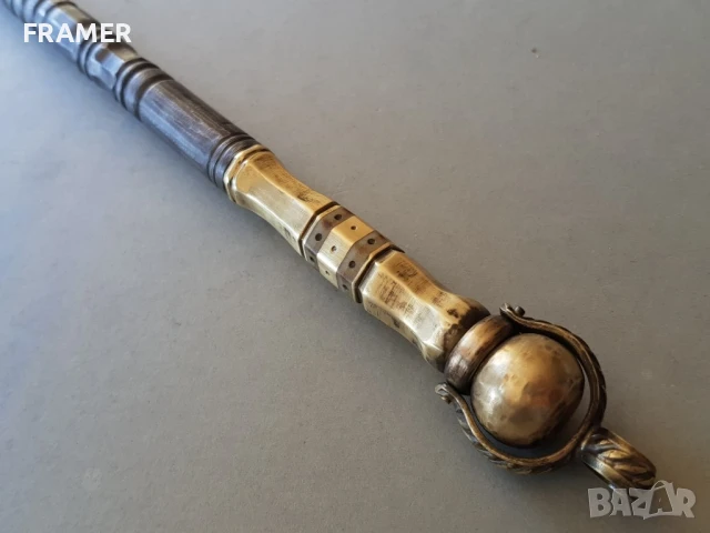 Османска харбия 18 век за кремъчен пищов тъпкач шомпол ятаган каракулак нож сабя кама кинжал, снимка 6 - Антикварни и старинни предмети - 50930407