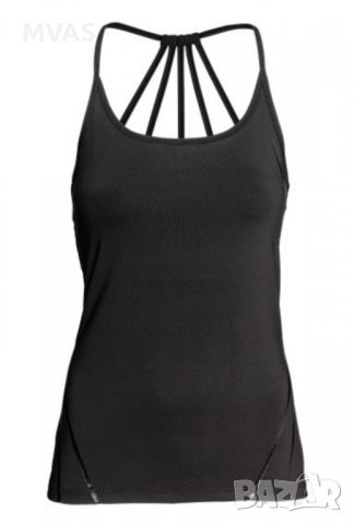 Нов - 30% H&M черен потник за йога M L размер , снимка 2 - Спортни екипи - 39811835