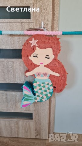 Пинята на тема "МАЛКАТА РУСАЛКА АИЕЛ", снимка 2 - Декорация за дома - 43323826