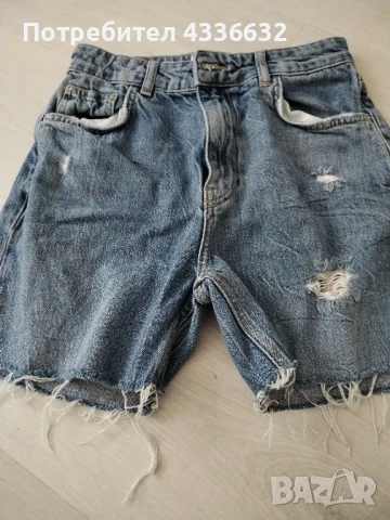Дамски дънков къс панталон! 