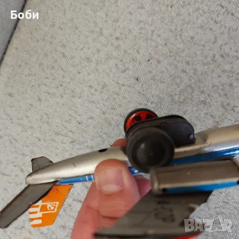 Стара Соц Ламаринена Играчка Самолетче, снимка 9 - Колекции - 49222493