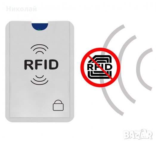 5 бр. RFID Калъфи за защита от кражба на данни от безконтактни кредитни и дебитни карти, снимка 3 - Други - 28011568