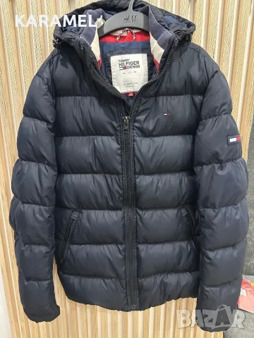 TOMMY HILFIGER Пухено яке в синьо, S, снимка 4 - Якета - 48252999
