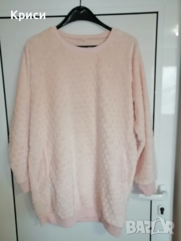 Пухен зимено дълго худи , снимка 3 - Нощници - 52696385