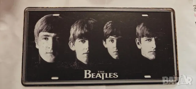The Beatles-метална табела -тип регистрационен номер, снимка 5 - Китари - 49020754
