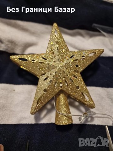Нова Златиста Звезда Прожектор за Елха - Динамична Светлина, снимка 6 - Други - 43766076