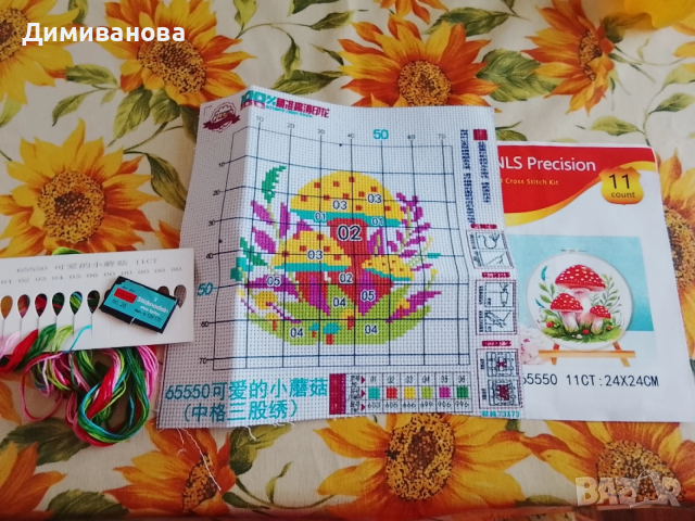 Гоблен за бродиране, Щампа Гъбки , снимка 3 - Гоблени - 53440474