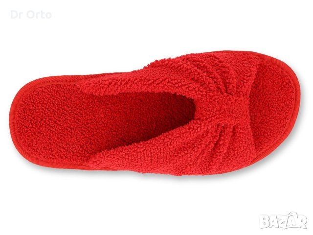 Италиански хавлиени чехли с отворени пръсти Inblu, Червени, снимка 4 - Пантофи - 43579511