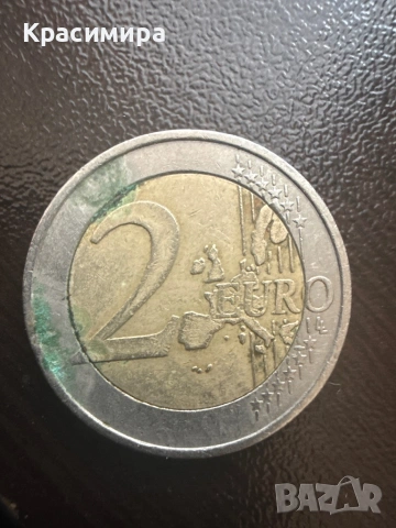 Грешка 100% 2€ от 2002 година , снимка 2 - Нумизматика и бонистика - 53085311