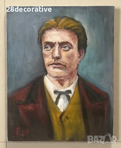 Картина Венелин Петров - “ Портрет на Васил Левски” масло върху платно