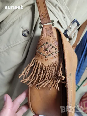 ръчно изработена чанта ЕСТЕСТВЕНА КОЖА!, снимка 12 - Чанти - 49481659