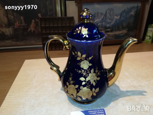 ECHT KOBALT-24 KARAT GOLD-BAVARIA PORZELLAN GERMANY 1411211043, снимка 13 - Антикварни и старинни предмети - 34798235