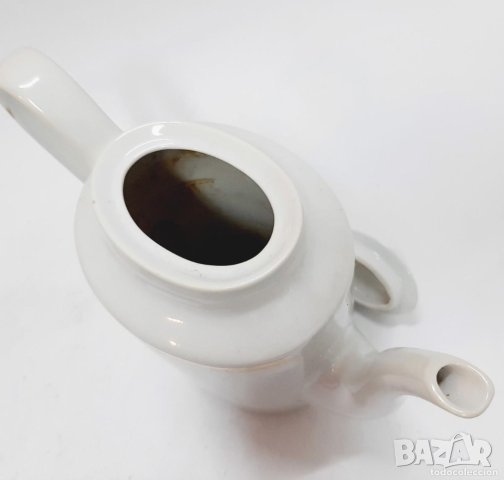 Стара българска порцеланова кана за чай/кафе, чайник (12.3), снимка 8 - Антикварни и старинни предмети - 43834675