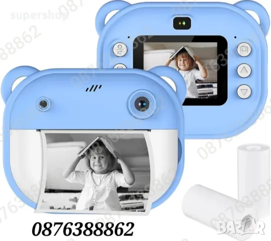 Детска камера фотоапарат с незабавен печат и функции „Направи си сам“, снимка 6 - Други - 48013804