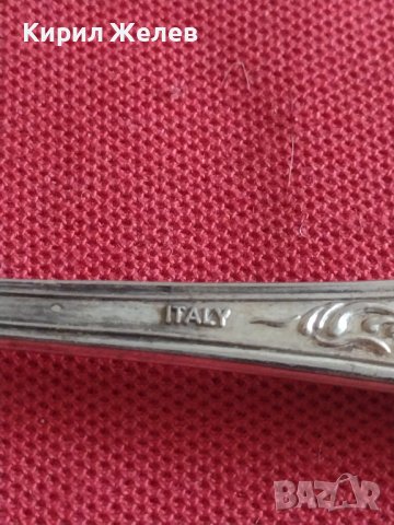 Стара лъжичка за кафе чай с маркировка ITALY красива орнаментика за КОЛЕКЦИЯ ДЕКОРАЦИЯ 42142, снимка 7 - Други ценни предмети - 43863175