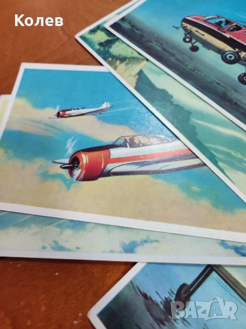 Колекция от 28 картички на съветски самолети и вертолети, снимка 17 - Антикварни и старинни предмети - 40310300