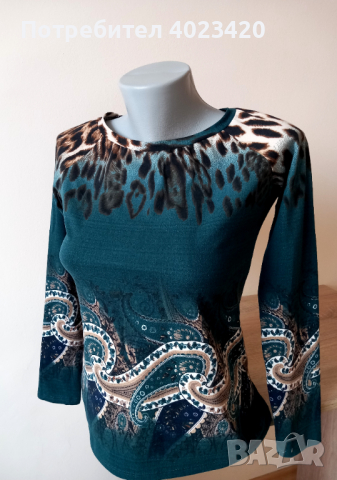 Стилна дамска блуза , снимка 2 - Блузи с дълъг ръкав и пуловери - 44846256