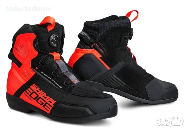 Мото боти ботуши SHIMA EDGE VENT RED,протектори и вентилация, снимка 1