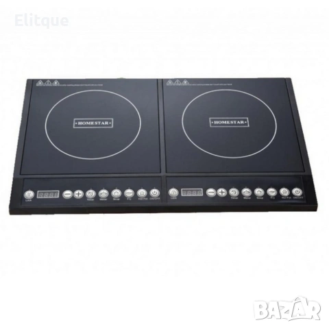 Двоен индукционен котлон Home Star HS-IND2002, снимка 2 - Котлони - 53005858