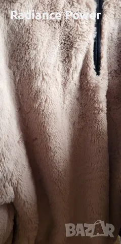 Пухкав суичър с качулка asos design цвят Пепел от рози, снимка 4 - Суичъри - 49630591