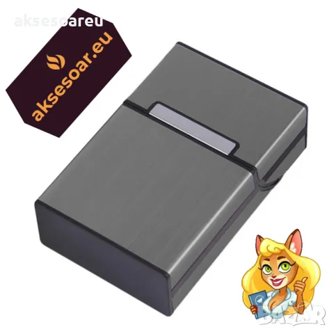 Преносима унисекс кутия за цигари Поставка от алуминиева сплав Джобна кутия за пушачи за Подарък, снимка 6 - Други стоки за дома - 50222630