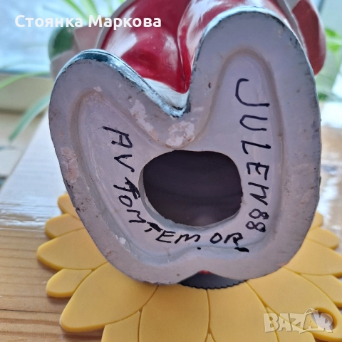 Нов авторски керамичен Дядо Коледа, снимка 4 - Коледни подаръци - 52636866