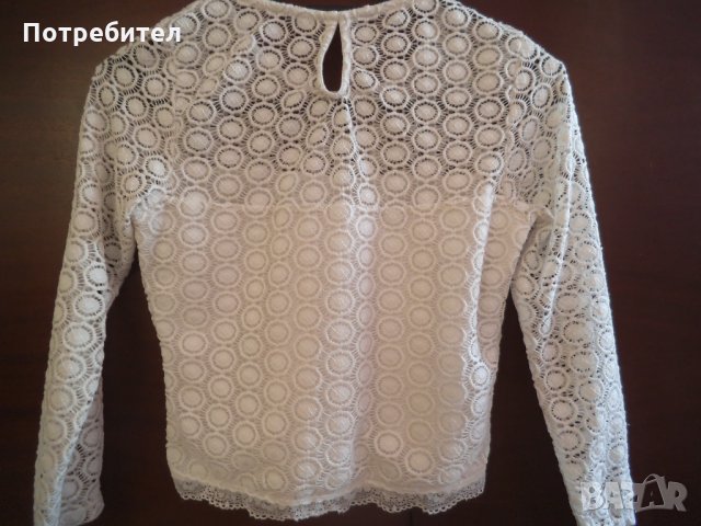 Дамска дантелена блуза ХС-С , снимка 4 - Блузи с дълъг ръкав и пуловери - 28695988