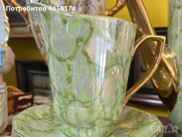 Сервиз за чай  Светлината играе с преливащите цветове цветове( лустри) , снимка 2 - Сервизи - 50661613