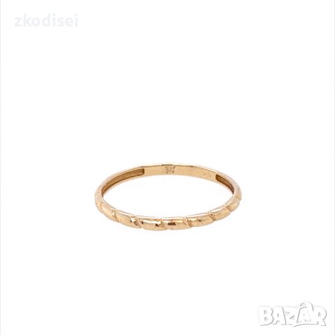 Златен дамски пръстен 0,84гр. размер:56 14кр. проба:585 модел:21723-1, снимка 1 - Пръстени - 43931804