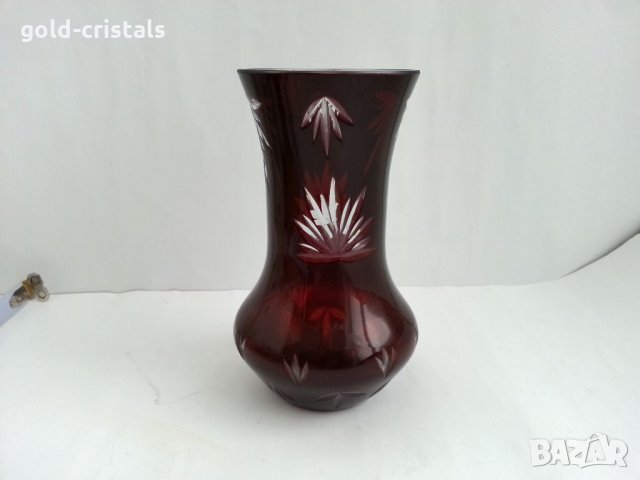  ваза цветен кристал