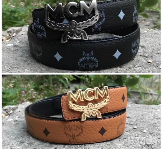 🥇 MCM мъжки колани – Черен – Луксозна марка