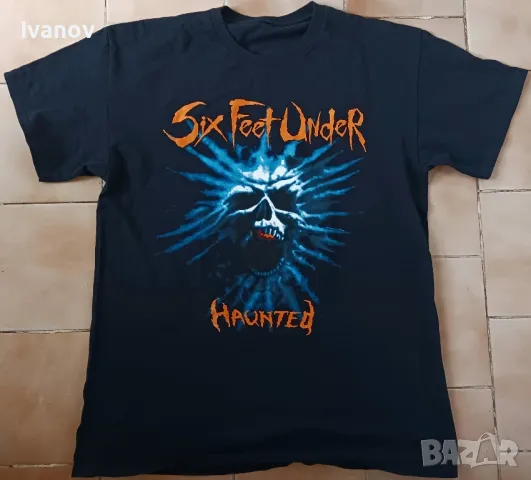 Six Feet Under оригинална двустранна тениска L отлична