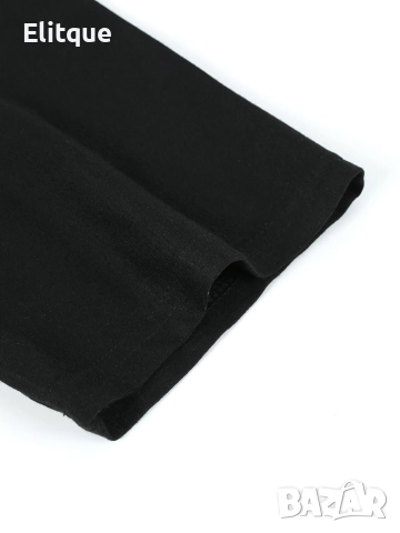 Дамска тениска за пролет и лято с къс ръкав, кръгло деколте и принт на мече, снимка 8 - Тениски - 52866431