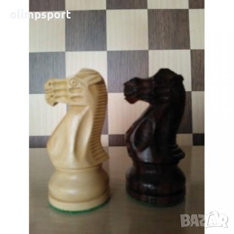 Дървени шахматни фигури Оригинални. Изработка - индийски палисандър. Дизайн Стаунтон 6, утежнени в о, снимка 4 - Шах и табла - 37591994