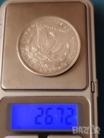 Морган долар 1890г., снимка 3 - Нумизматика и бонистика - 53117656