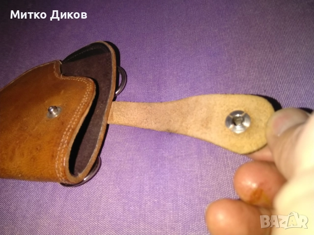 Кобур марков звезда естествена кожа отличен 20см, снимка 5 - Оборудване и аксесоари за оръжия - 51720416