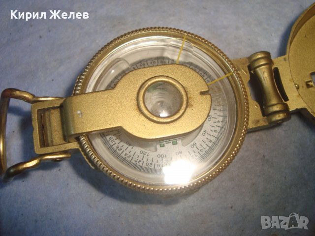СТАР МЕТАЛЕН ПРЕЦИЗЕН КОМПАС АЛУМИНИЕВ КОРПУС 16767, снимка 5 - Антикварни и старинни предмети - 38107864
